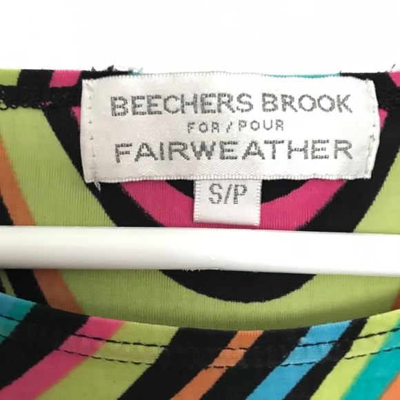 Y2K Beechers Brook for Fairweather Groovy Top S Retro Wavy Festival Rave - Picture 5 of 6